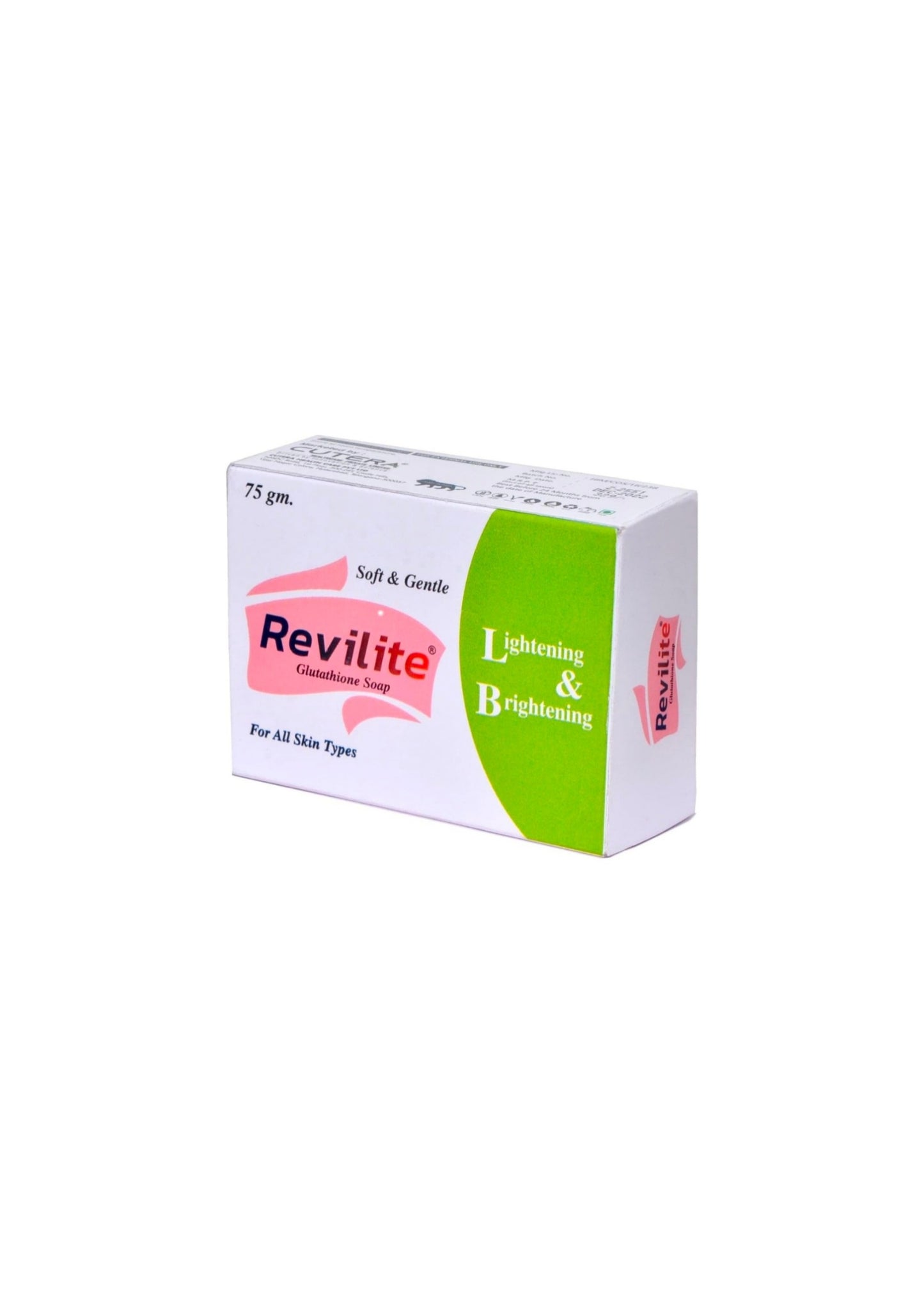 Revilite Glutathione  Soap ( Lightening & Whitening For All Skin Types, 75 gm ) (Pack of 2)